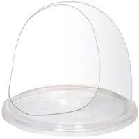 Commercial Kitchen Equipment Plastic Cover for Candy Floss Machine 520mm Diameter Protective Dome Shield, Professional Transparent Cotton Candy Machine Wind Guard PC-C3