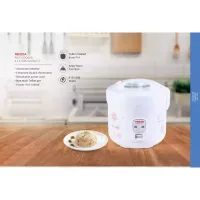 Nikai Rice Cooker 3.2l Keep Warm Function Teflon Coated Inner Pot NR320A Aluminum Steamer Double Thermostat Detachable Power Cord