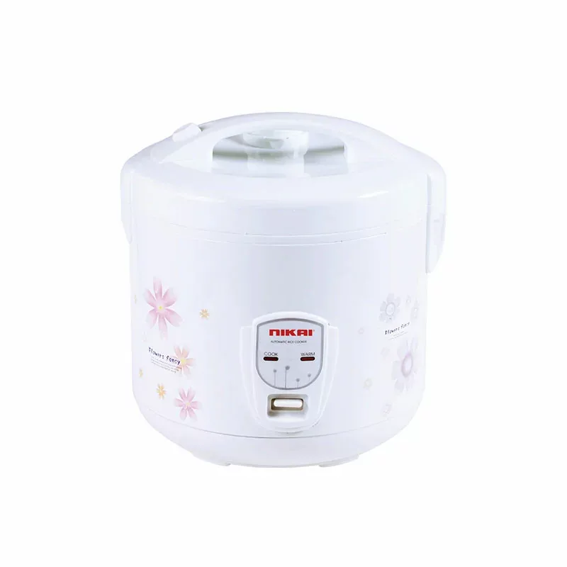 Nikai Rice Cooker 3.2l Keep Warm Function Teflon Coated Inner Pot NR320A Aluminum Steamer Double Thermostat Detachable Power Cord