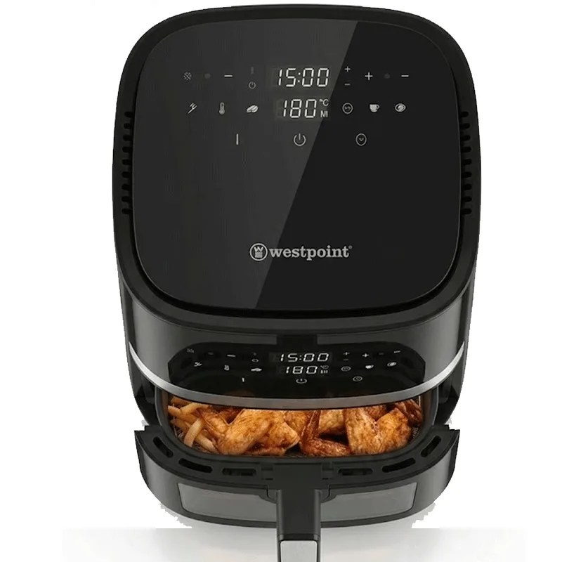 Westpoint Air Fryer 5L, Digital Touch Control, Oil-Free Healthy Cooking & Rapid Air Technology With 1450W WAFZ 501424.WN