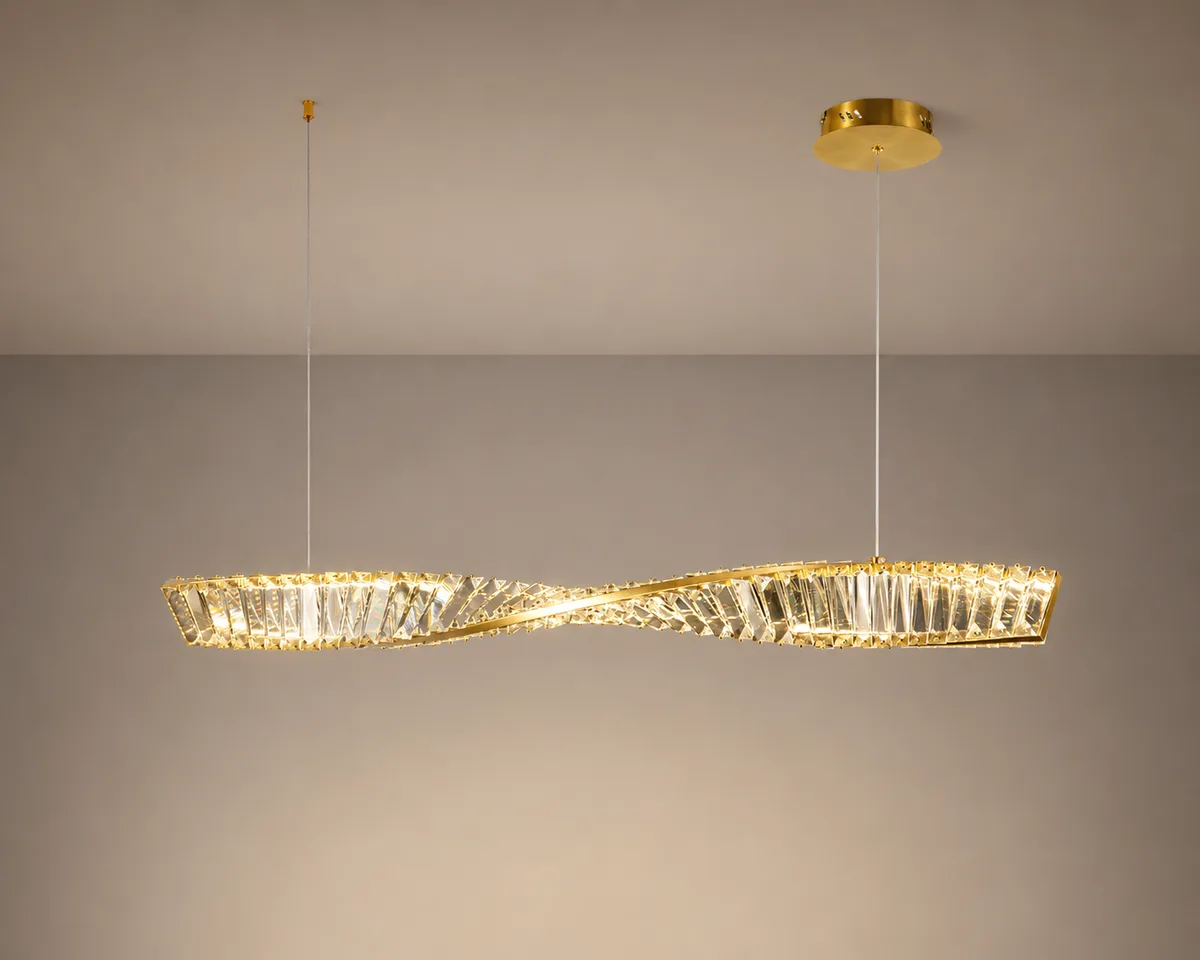 Tronic Wave Crystal LED Pendant Light
