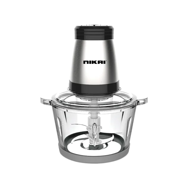 Nikai Chopper 2L Glass Bowl 300W NC494A Detachable Blade Built In Thermostat Stainless Steel Blades 2 Speeds With Safety Switch