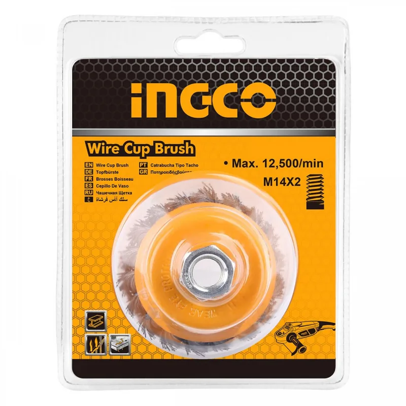 Ingco Wire Cup Brush 125mm 5" M14/2 WB21251