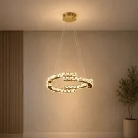 Tronic Modern Crystal Ring LED Pendant Light