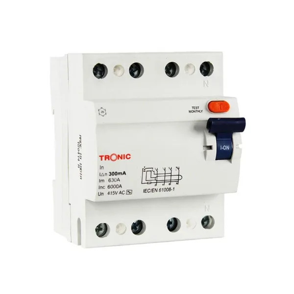 Tronic Residual Circuit Breaker 4 Pole 100A