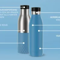 Tefal Bludrop Stainless Steel Thermo Bottle 0.7L N3111210
