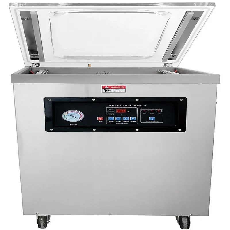 Commercial Electric Industrial Vacuum Packing Machine, 0.85kW Professional 500mm Chamber Vacuum Sealer, Heavy-Duty Floor-Standing Food Preservation Machine DZ500S