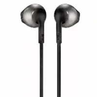 JBL T205 GD Wired Earbud Headphones Pure Bass Metal Housing One‑Button Remote T205 GD
