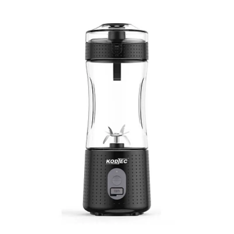 Kodtec Portable Blender Plastic Rechargeable 4000mAh High-Speed Personal Mixer 380ml, Professional 6-Blade Stainless Steel Smoothie Maker KT-3030RBL 1 Kodtec Portable Blender Plastic Rechargeable 4000mAh High-Speed Personal Mixer 380ml, Professional 6-Blade Stainless Steel Smoothie Maker KT-3030RBL