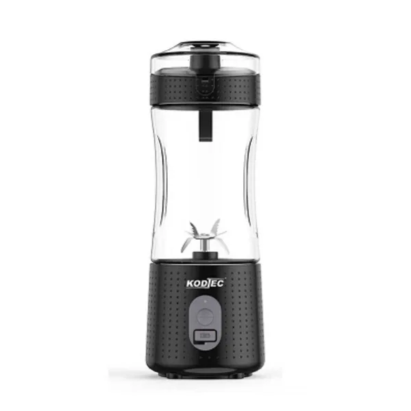 Kodtec Portable Blender Plastic Rechargeable 4000mAh High-Speed Personal Mixer 380ml, Professional 6-Blade Stainless Steel Smoothie Maker KT-3030RBL