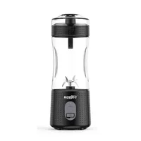 Kodtec Portable Blender Plastic Rechargeable 4000mAh High-Speed Personal Mixer 380ml, Professional 6-Blade Stainless Steel Smoothie Maker KT-3030RBL