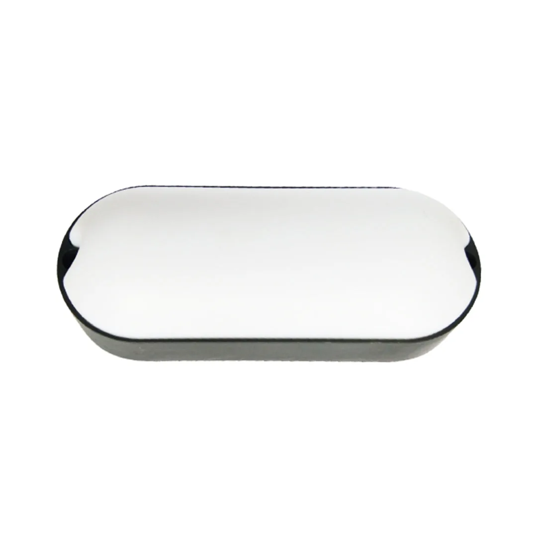 Tronic Black Oval LED Warm White Bulkhead 12 Watts