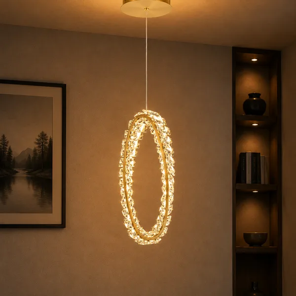 Tronic Oval Crystal LED Pendant Light