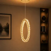 Tronic Oval Crystal LED Pendant Light