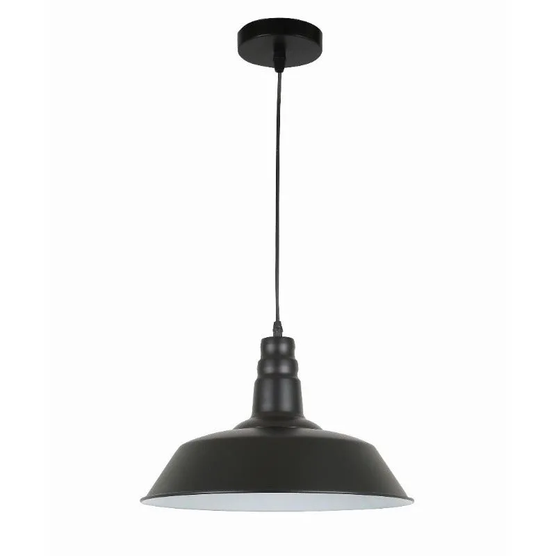 Tronic Black Industrial Pendant Light