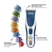 Wahl Color Pro Cordless Hair Clipper Kit with 12x Attachments 3029380