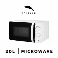 Dolphin Microwave 20L Solo Manual 5 Power Levels Metallic Body