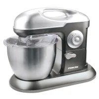 Nikai Kitchen Machine 6.5L Steel Bowl With Cover 1200W NSM650A Stainless Steel Bowl With Cover Metal Gear 3 Blades Whisk, Dough Hook & Beater 10 Speed With Pulse