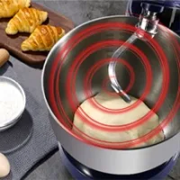 Nikai Kitchen Machine 6.5L Steel Bowl With Cover 1200W NSM650A Stainless Steel Bowl With Cover Metal Gear 3 Blades Whisk, Dough Hook & Beater 10 Speed With Pulse