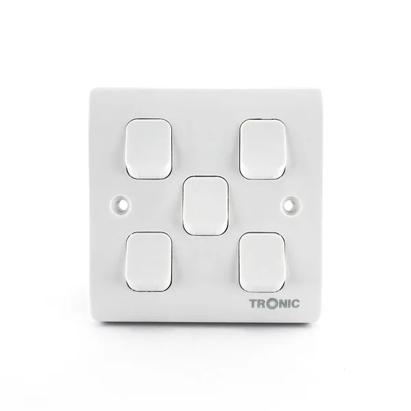 Tronic 5 Gang 2 Way Switch Standard