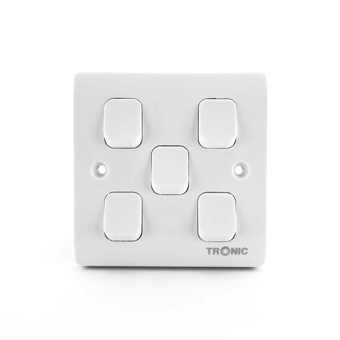 Tronic 5 Gang 2 Way Switch Standard