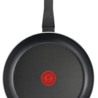 Tefal Frypan 32cm Easy Cook Titanium Nonstick Thermo Signal B5540802 - Aluminium Material With Heat Indicator Dishwasher Safe And Pfoa Safe