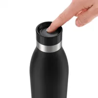 Tefal Thermo Bottle 0.5L Bludrop Double Wall Stainless Steel Vacuum Flask Black N3110910
