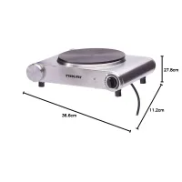 Nikai Hot Plate 188MM Single Steel Body 1500W NKTOE4N2 Overheat Protection System Power Indicator Light Adjustable Thermostat Control