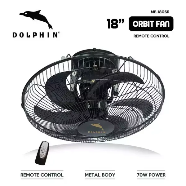 Dolphin Orbit Fan 18" 70W Power with Remote Control ME-1806R