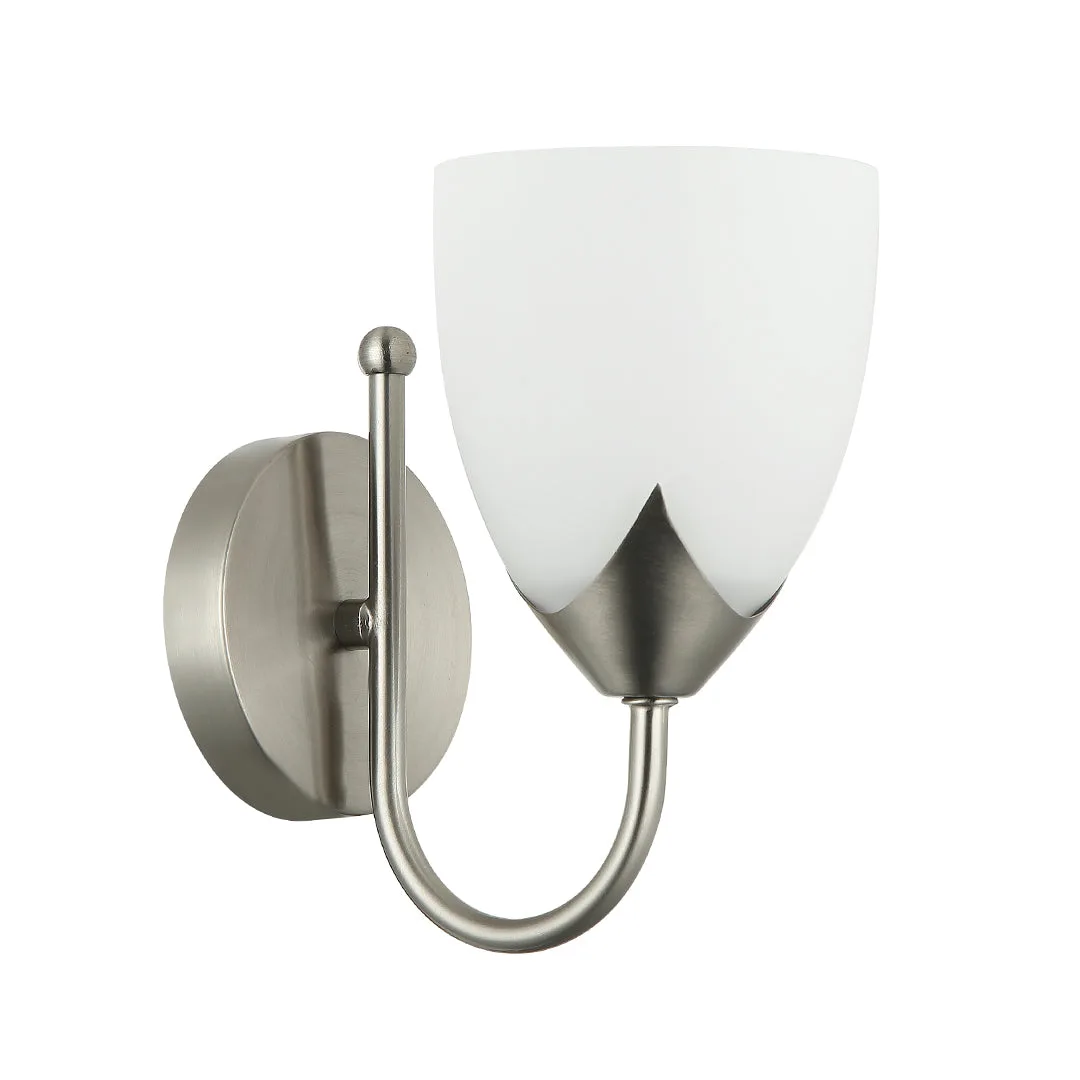 Tronic Elegant Silver and White Wall Lamp