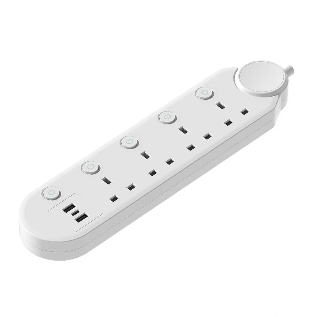 Tronic 4-Way Extension Socket with USB & Type-C Ports - 13A, 3-Meter Cable