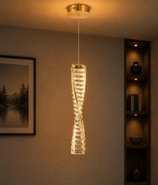 Tronic Twisted Crystal LED Pendant Light