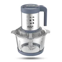 RAF Food Processor 5L 500W Multi-Function Kitchen Chopper with Large Capacity Bowl, Stainless Steel Blades & 360° Mixing Design R.7059