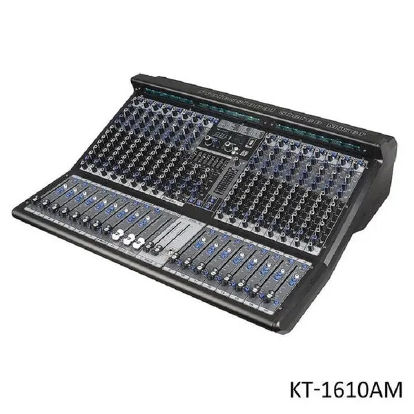 Kodtec Professional 16-Channel Audio Mixer, Multi-Input Sound Console for Live Sound and Studio Mixing KT-1610AM