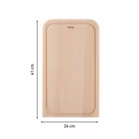Tefal Comfort Cutting Board Wood Chopping Board 41 x 24 x 2 CM, FSC Certified , Medium, K2215504