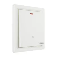 Tronic Glossy White - DP Switch With Neon 45 Amps