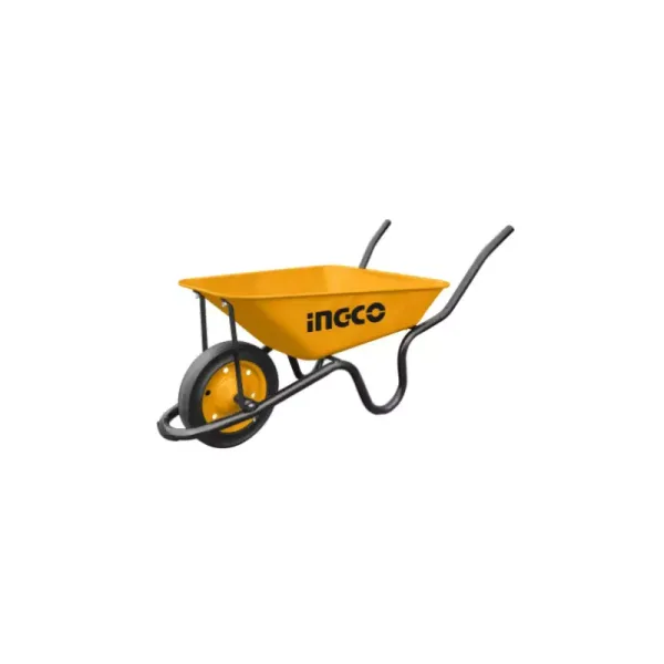 Ingco Wheel Barrow 140kg Load with Solid Wheelwith Bearing, Three Tone Soft Grip Handle HHWB4010D