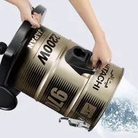 Hitachi Vacuum Drum Cleaner 2100W 18L Dust Capacity with 7.8m Extra Long Power Code, Removable & Washable Filter, Rug-Floor Nozzle, Best For Home, Office & Mosque CV-950F