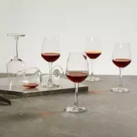 Ocean Wine Glass 6pc Lexington Goblet 370ml Fine Rim Stemware 1019G13