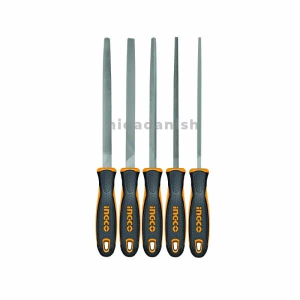 Ingco Steel File Set 8" 5pcs HKTFS0508