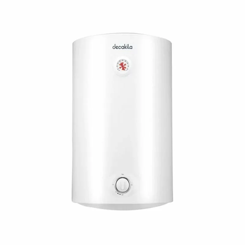 Decakila Water Heater 50l Electric with Storage Vertical Installation 1500w Kewh008w spcc metal body 316l heating element multifunctional safety valve longer life tank