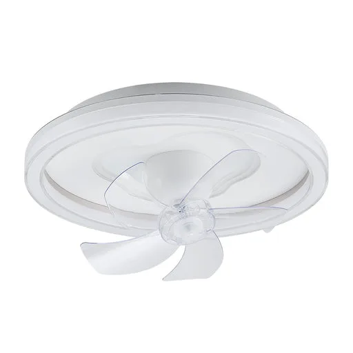 Tronic Round LED Ceiling Fan with Transparent Blades - Tri-Color Light