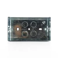 Tronic Twin Galvanised Metal Switch Box