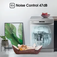 Hisense 13 Place Dishwasher with 8 Programs, LED Display, Touch Control, Stainless Steel Tub & Filter, Inox H13DX