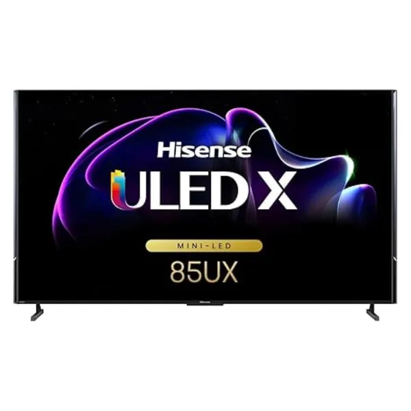 Hisense 85-Inch Mini-LED ULED X QLED Smart TV, 4K Google TV, Alexa, 120Hz, Dolby Vision Atmos, 2500-nit HDR10+ 85UX