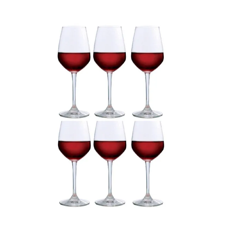 Ocean Wine Glass 6pc Lexington Red Wine 455ml Fine Rim Stemware 1019R16