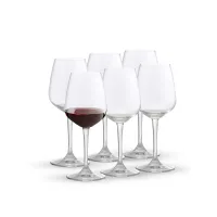Ocean Wine Glass 6pc Lexington Red Wine 455ml Fine Rim Stemware 1019R16