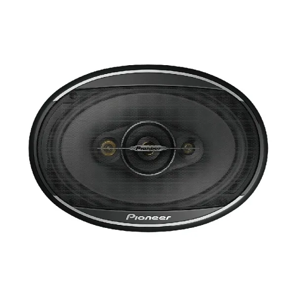 Pioneer Speaker, 6" X 9" 4 Way Speaker Set, 90W RMS, Open & Smooth Sound Concept, Carbon and Mica Reinforced Cone, 92 dB Sensitivity, Impedance 4Ω TS-A6968S