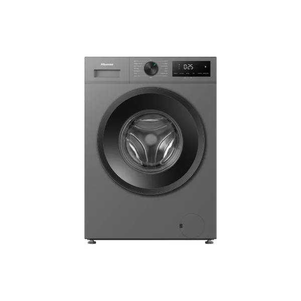 Hisense Washing Machine Front Load 6kg, Inverter Motor, 15 Wash Programs, Steam Wash, LED Display, Titanium Grey WF1I6022BT