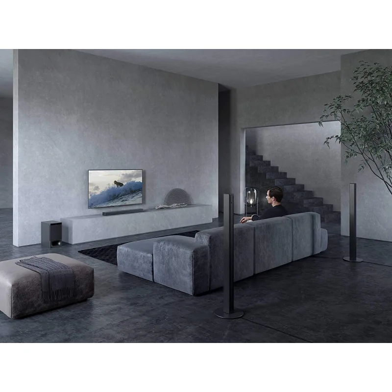 Sony Home Cinema Soundbar System 5.1ch 1000W with 2 Tall Boy Rear Speakers-not Wireless HT-S 700